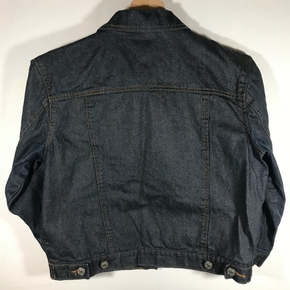 Newport News Jeanology Collection Girl's 10 Blue Button Up Denim Jean Jacket - Picture 4 of 12